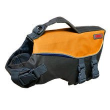 Load image into Gallery viewer, Orange life preserver vest for dogs
