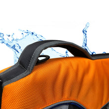 Load image into Gallery viewer, Close up of a rescue handle on a life jacket for dogs
