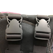 Load image into Gallery viewer, Two buckle clips at the bottom of a life preserver vest for dogs
