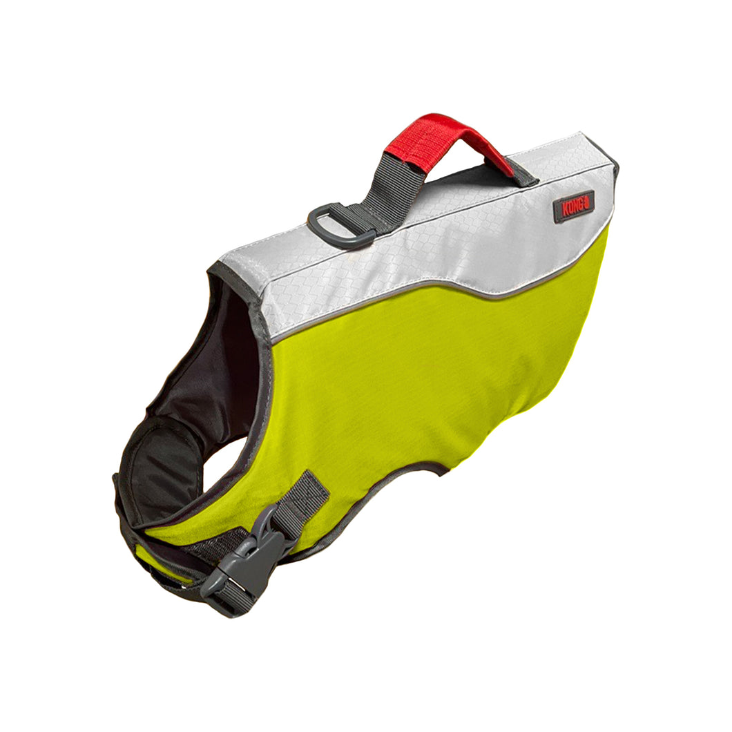 Green life preserver vest for dogs