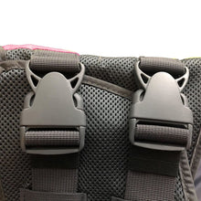 Load image into Gallery viewer, Two buckle clips at the bottom of a life preserver vest for dogs
